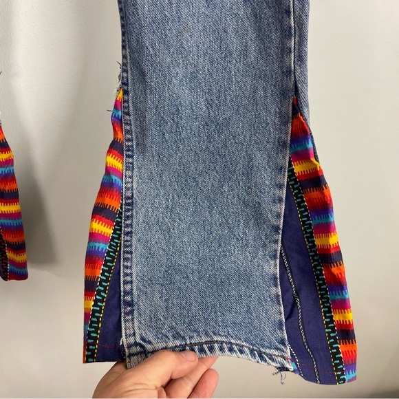 Vintage Levi’s Silvertab Denim Blue Jeans Straight & Narrow Flare Aztec - Picture 2 of 11